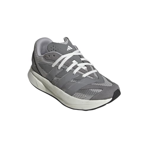 adidas Kids Boys Lightblaze Lace Up Sneakers Shoes Casual - Grey, Off White