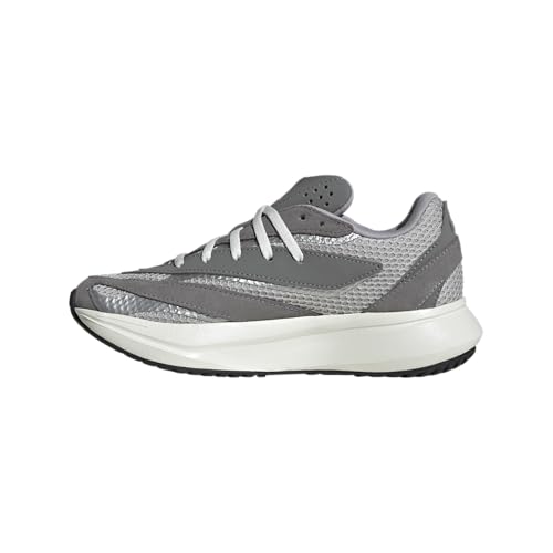 adidas Kids Boys Lightblaze Lace Up Sneakers Shoes Casual - Grey, Off White