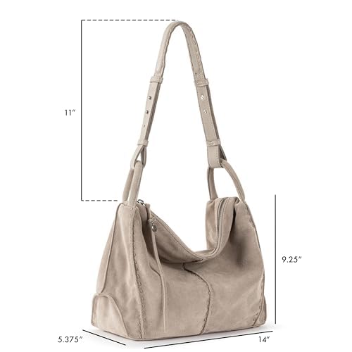 The Sak Los Feliz Hobo Purse - Premium Large Leather Women's Handbag for Everyday & Travel - Durable Purse With Zipper Pocket