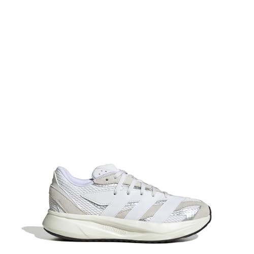 adidas Kids Boys Lightblaze Lace Up Sneakers Shoes Casual - Grey, Off White