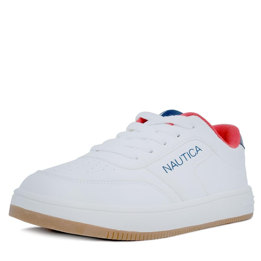 Nautica Kids Boys Lace-Up Fashion Sneakers Low-Top Dress Shoes for Youth - (Big Kid/Little Kid)