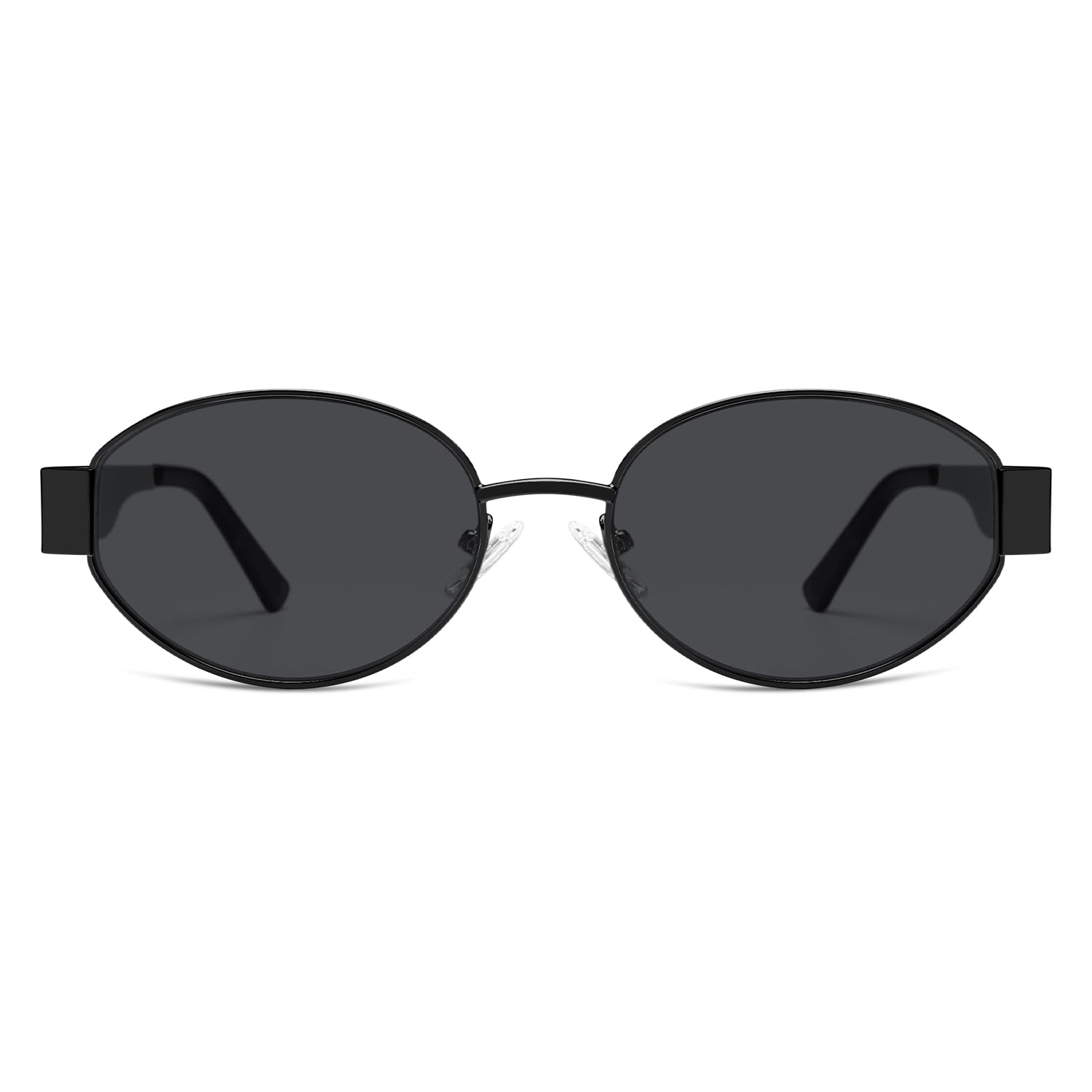 SOJOS Retro Oval Sunglasses for Women Trendy Classic Shades UV400 Protection SJ1256