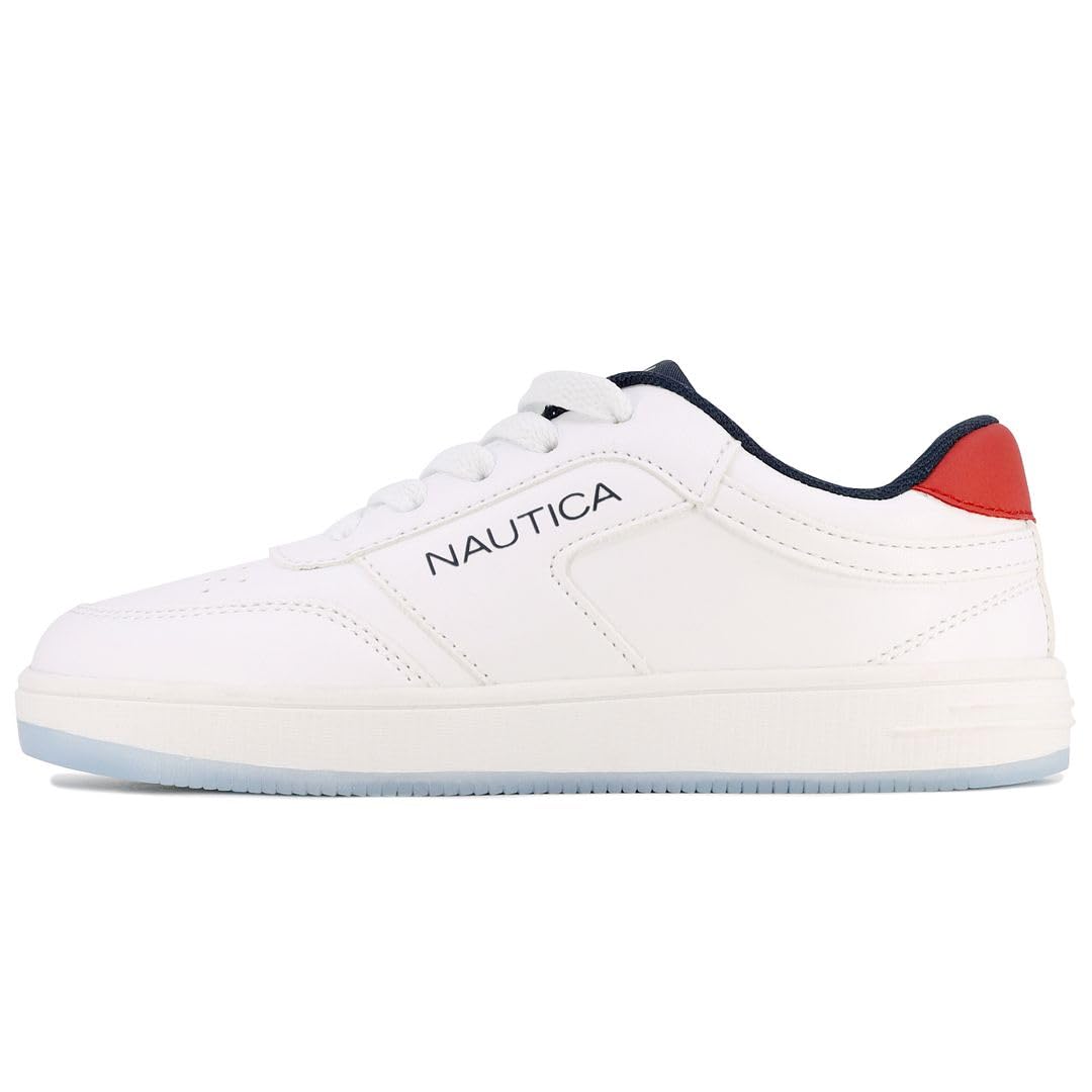 Nautica Kids Boys Lace-Up Fashion Sneakers Low-Top Dress Shoes for Youth - (Big Kid/Little Kid)