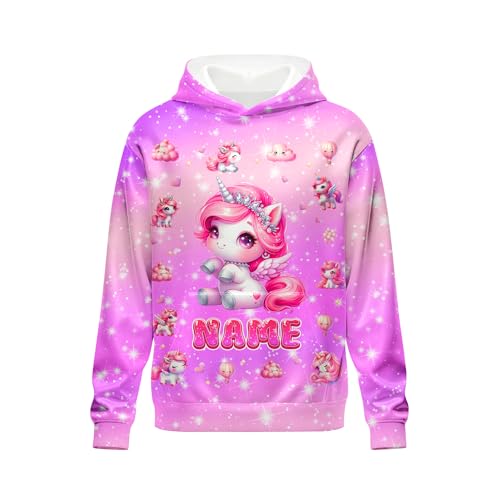 Sweatshirt for Girls - Personalized Pullover Hoodies for Kids - Customized Cute Hooded Gifts for Teen Girls