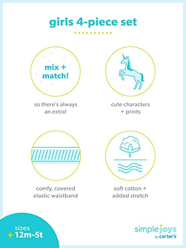 Simple Joys by Carter's girls 4-piece Playwear Set