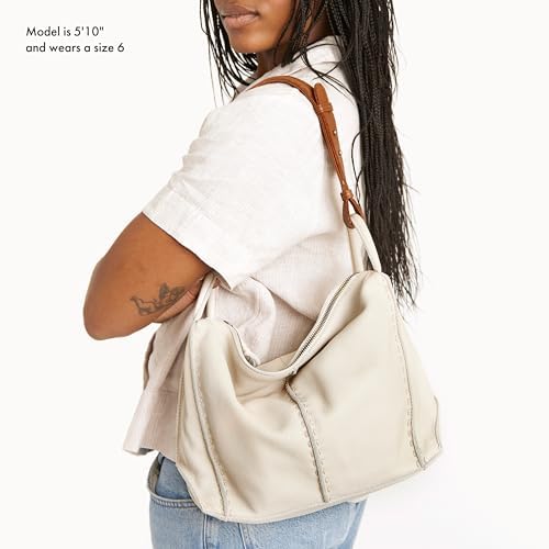 The Sak Los Feliz Hobo Purse - Premium Large Leather Women's Handbag for Everyday & Travel - Durable Purse With Zipper Pocket