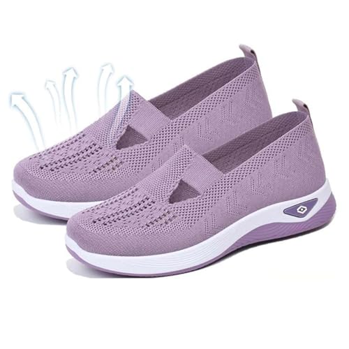Orthopedic Shoes for Women,Women Wide Width Breathable Walking Comfortable Slip on Sneakers Orthowalk Nurse Shoes Non Slip Food Service Lightweight Sneaker