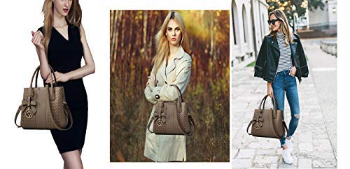 Purses and Handbags for Women Fashion Ladies PU Leather Top Handle Satchel Shoulder Tote Bags