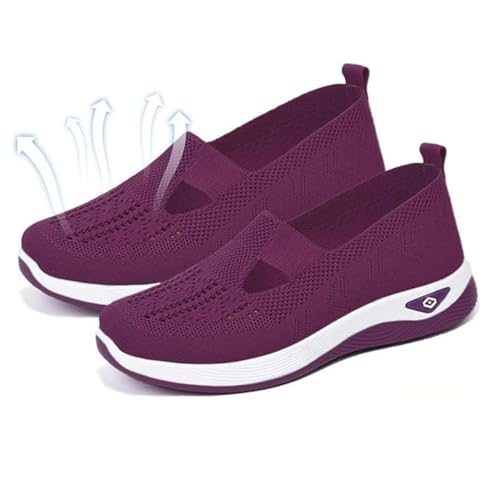 Orthopedic Shoes for Women,Women Wide Width Breathable Walking Comfortable Slip on Sneakers Orthowalk Nurse Shoes Non Slip Food Service Lightweight Sneaker