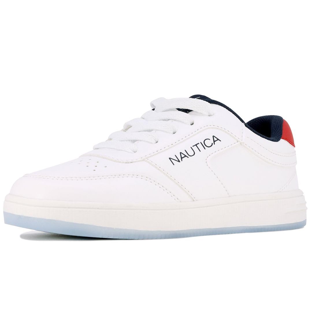 Nautica Kids Boys Lace-Up Fashion Sneakers Low-Top Dress Shoes for Youth - (Big Kid/Little Kid)