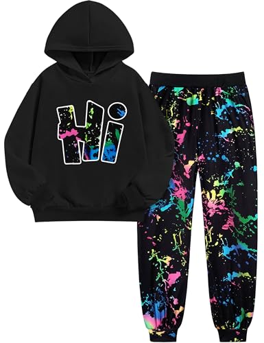 Boys Clothes Camo Boys Outfits Letter Printing Pullover Hoodie and Pants 2Pcs Winter Kids Clothes Boys for 7-14 Years