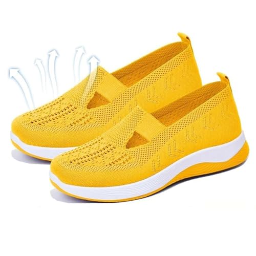 Orthopedic Shoes for Women,Women Wide Width Breathable Walking Comfortable Slip on Sneakers Orthowalk Nurse Shoes Non Slip Food Service Lightweight Sneaker