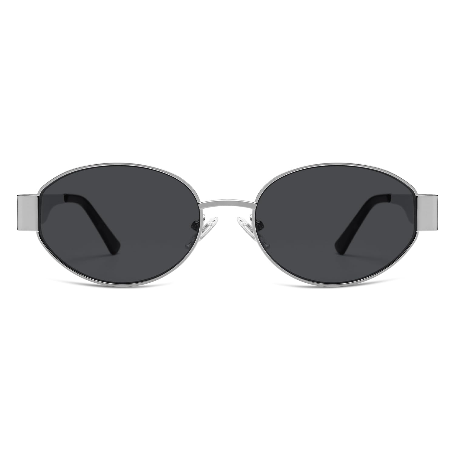 SOJOS Retro Oval Sunglasses for Women Trendy Classic Shades UV400 Protection SJ1256