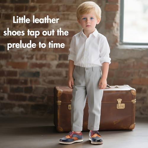 JITAI Boy's Oxford Toddler Dress Shoes Casual Comfort Uniform Formal Fashion Shoes