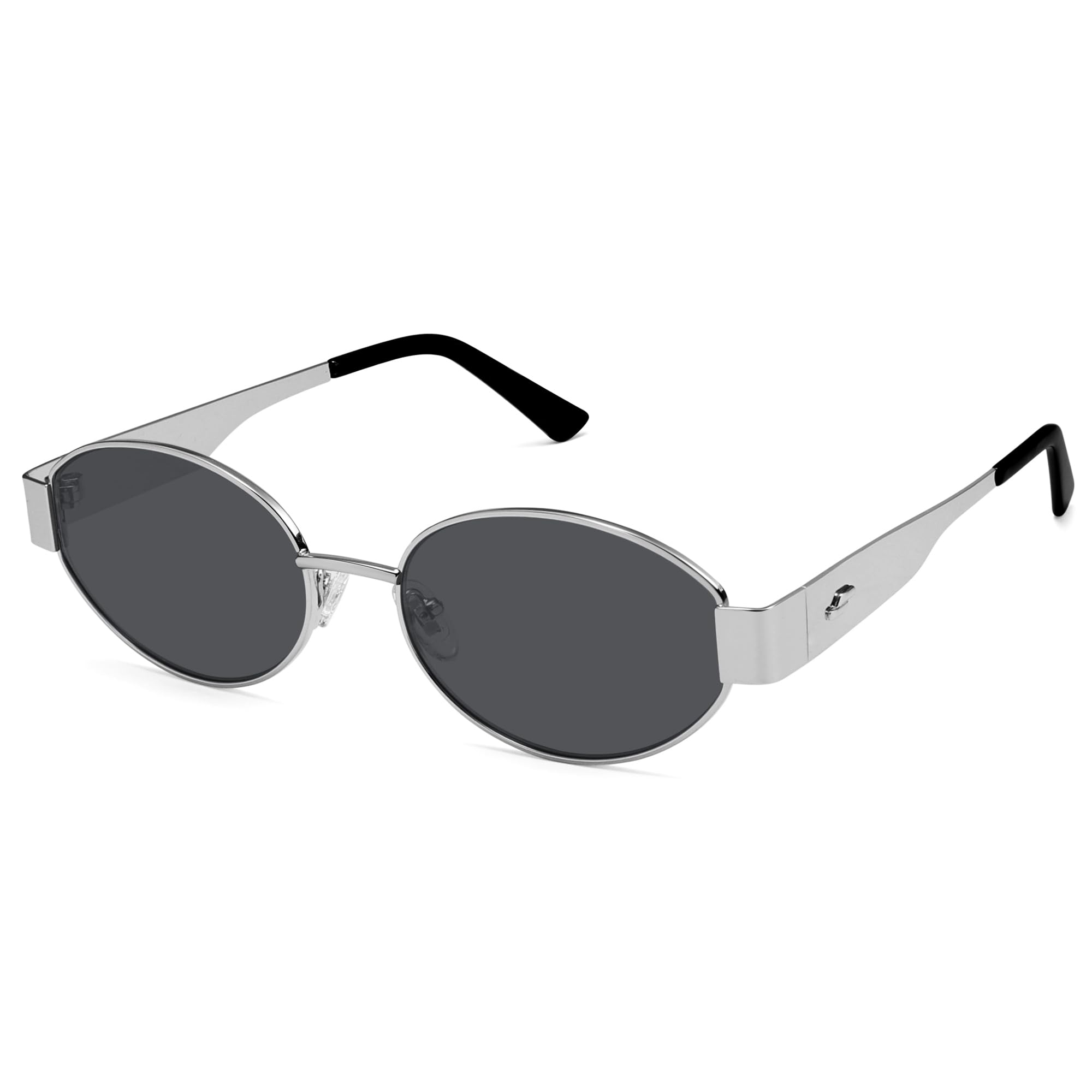 SOJOS Retro Oval Sunglasses for Women Trendy Classic Shades UV400 Protection SJ1256