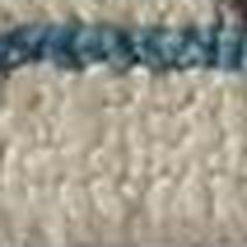 4' X 6' Gray and Ivory Wool Floral Hand Knotted Area Rug