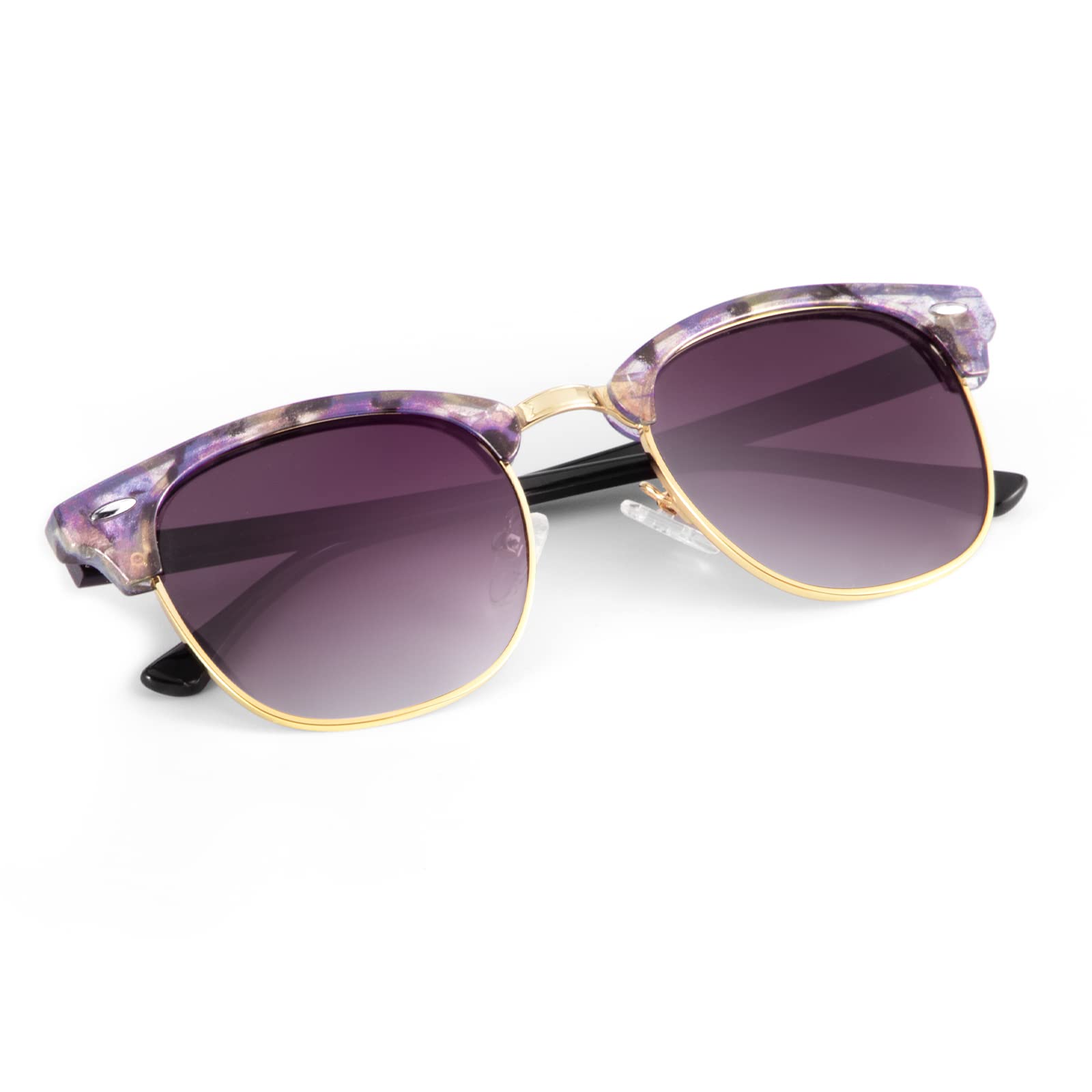 KALIYADI Polarized Sunglasses for Men and Women Semi-Rimless Frame Driving Sun glasses UV Blocking