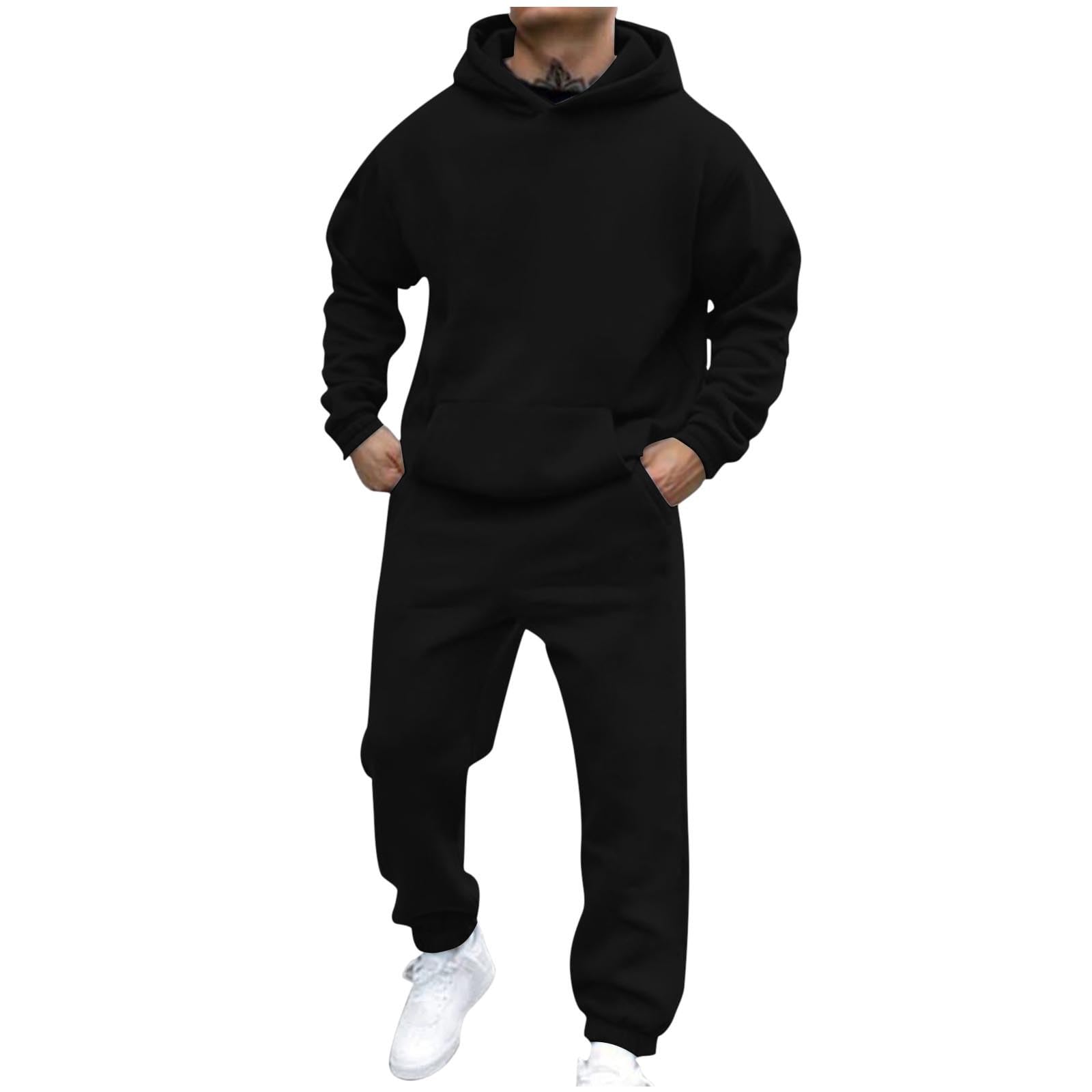 Men's Jogger Set 2 Piece Lounge Sweatshirt Sets Outfits Matching Sweatsuits Two Piece