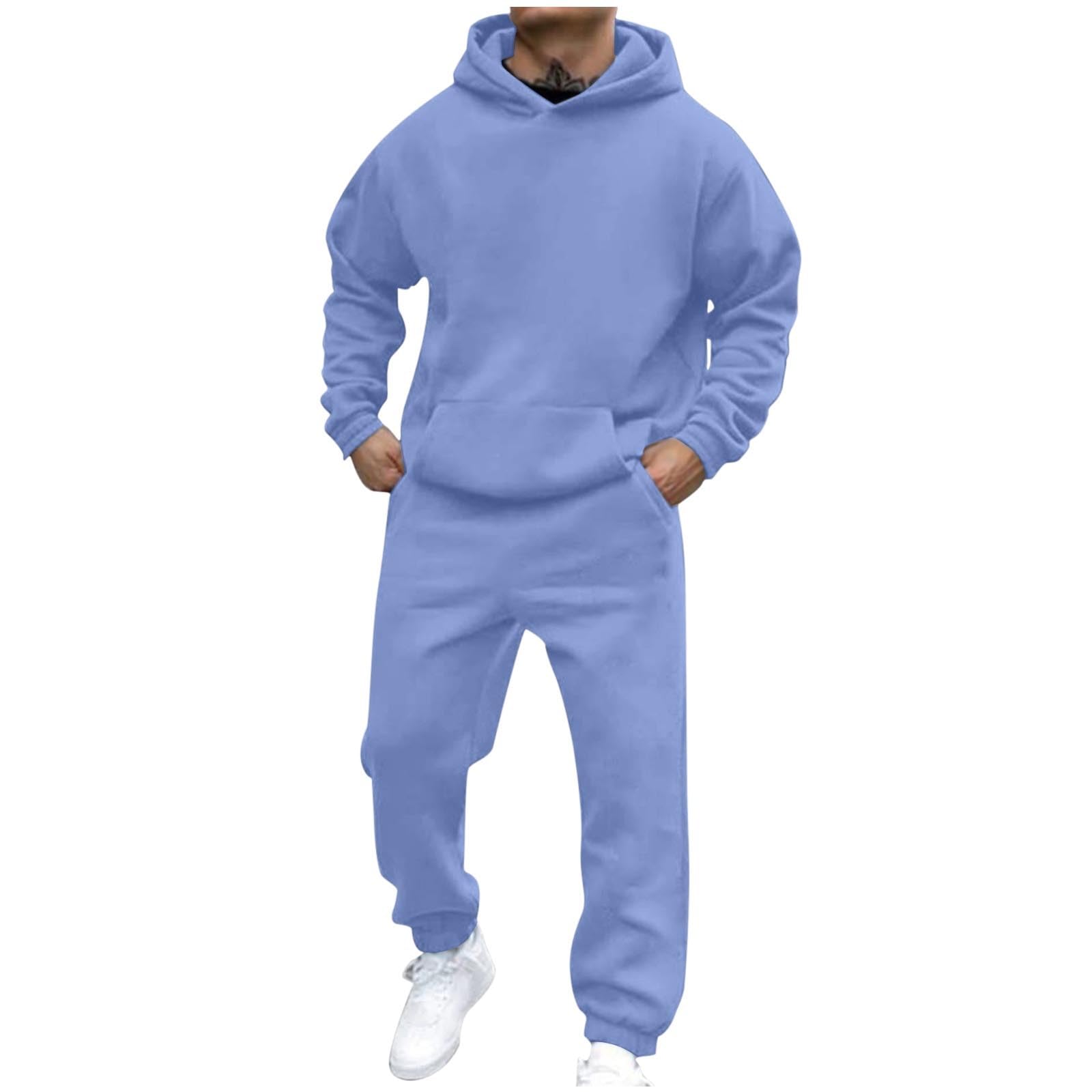 Men's Jogger Set 2 Piece Lounge Sweatshirt Sets Outfits Matching Sweatsuits Two Piece