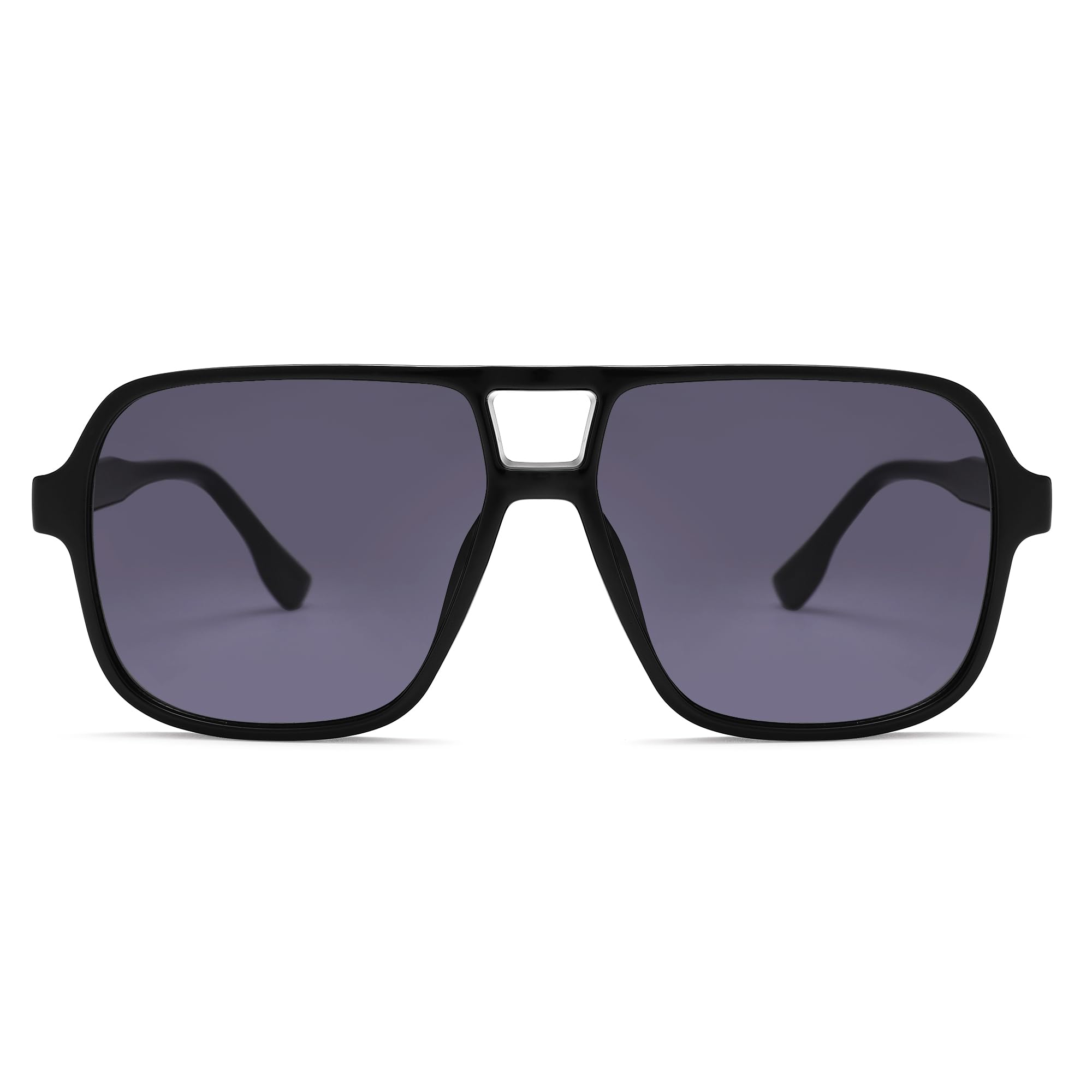 Oversized Aviator Sunglasses for Women Men - Retro 70s Square Shades Sun Glasses