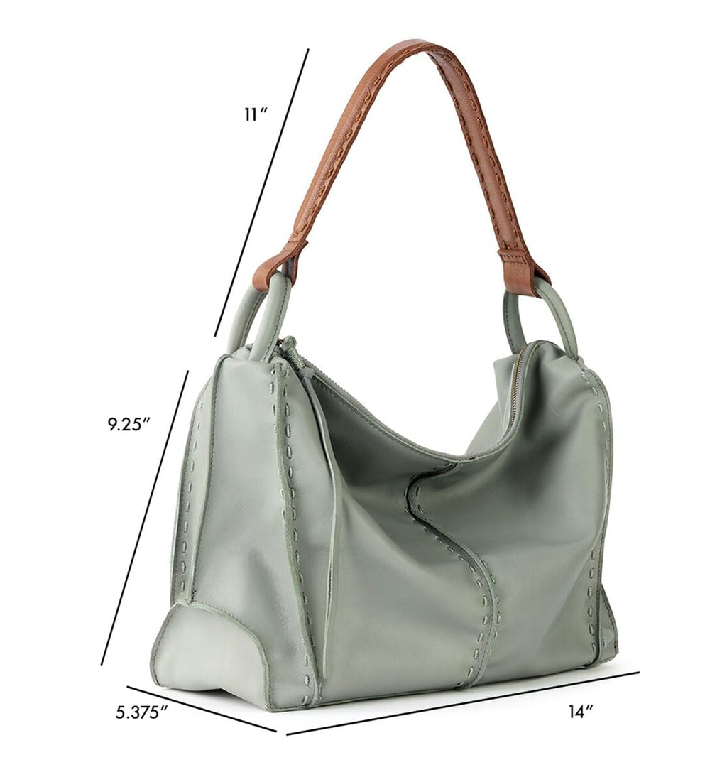 The Sak Los Feliz Hobo Purse - Premium Large Leather Women's Handbag for Everyday & Travel - Durable Purse With Zipper Pocket