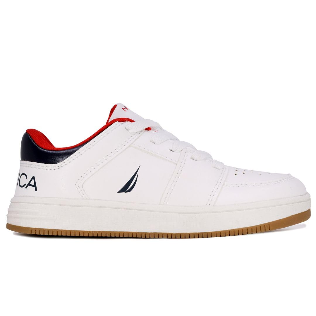 Nautica Kids Boys Lace-Up Fashion Sneakers Low-Top Dress Shoes for Youth - (Big Kid/Little Kid)