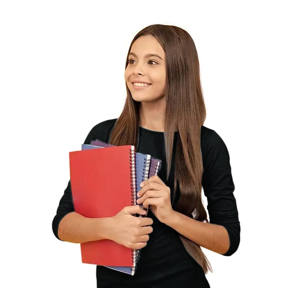 Brix Girls' Long Sleeve Tees - 100% Cotton Tagless 4 -Pack Crew Neck Super Soft Cotton T Shirts.