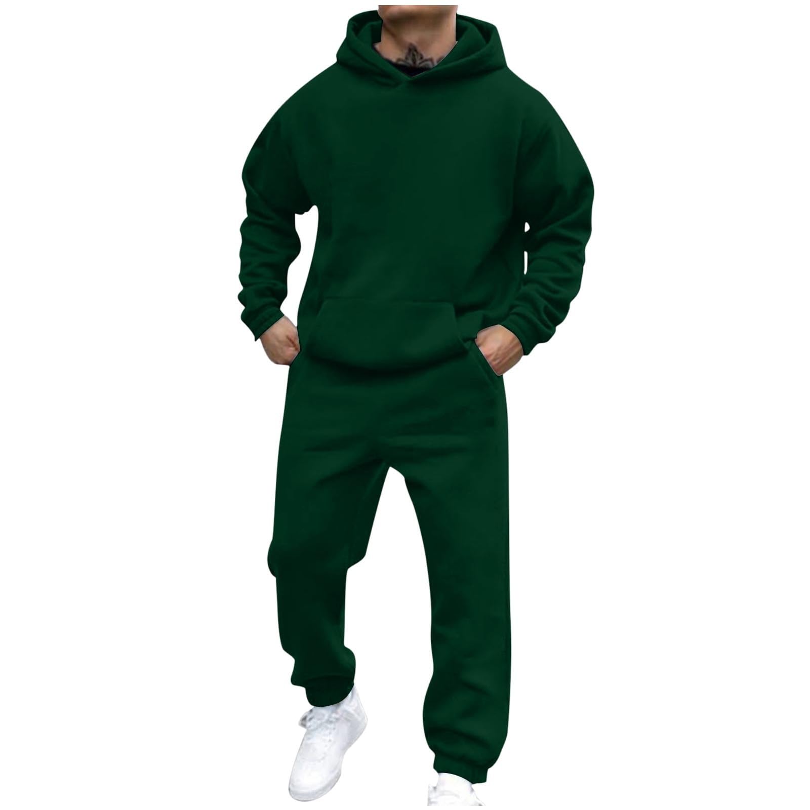 Men's Jogger Set 2 Piece Lounge Sweatshirt Sets Outfits Matching Sweatsuits Two Piece