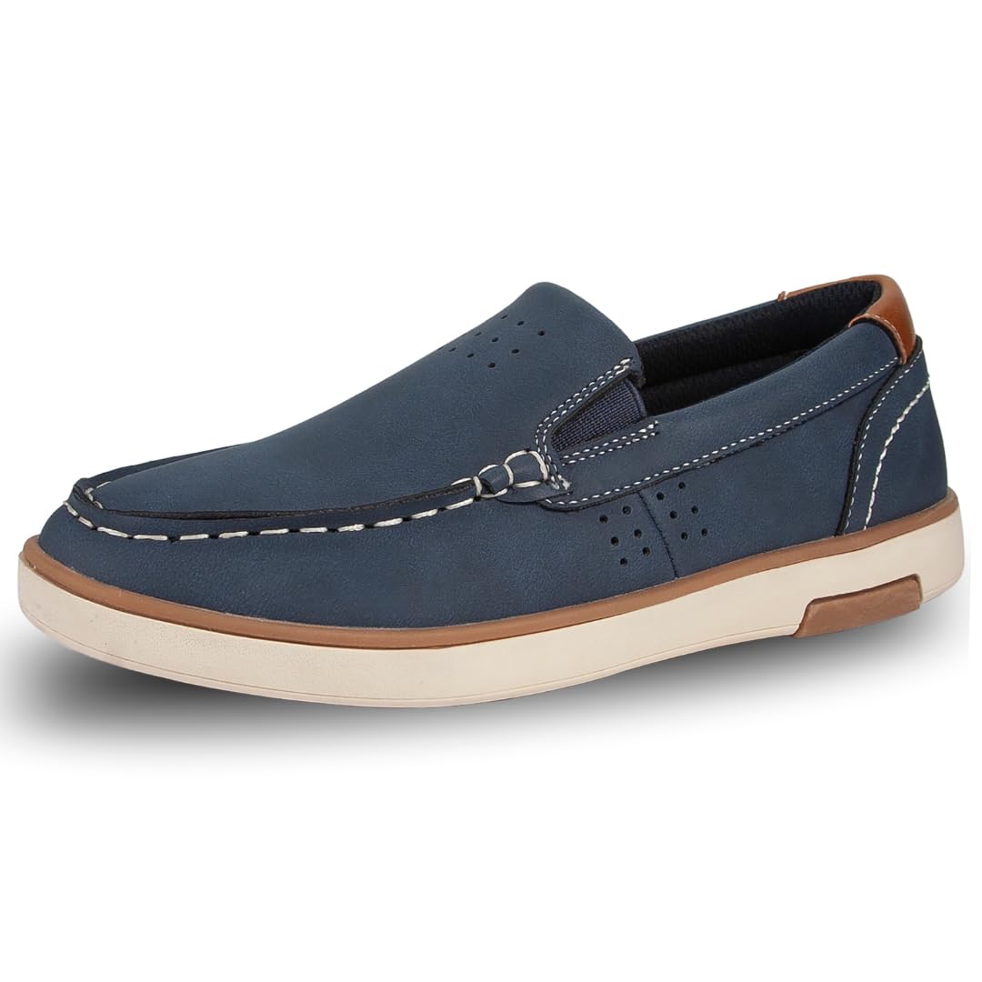 Deer Stags Boy's Booster Driving Moc Slip-On Loafer Flats Dress Shoes