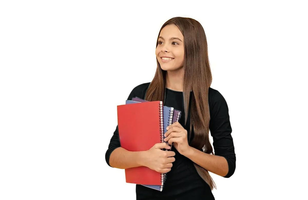 Brix Girls' Long Sleeve Tees - 100% Cotton Tagless 4 -Pack Crew Neck Super Soft Cotton T Shirts.