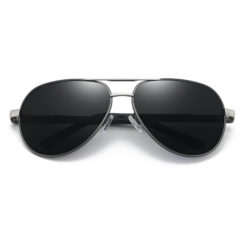 Adjustable Tint Sunglasses, 1-9 Gears Steampunk Retro Metal Round Polarized Glasses with ND Filter Lenses