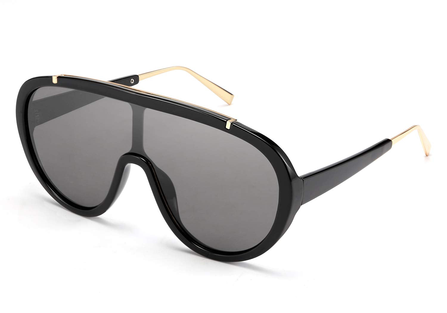 FEISEDY Sunglasses Women Oversized One Piece Frame UV400 Sun Glasses Trendy Retro Shades B2580