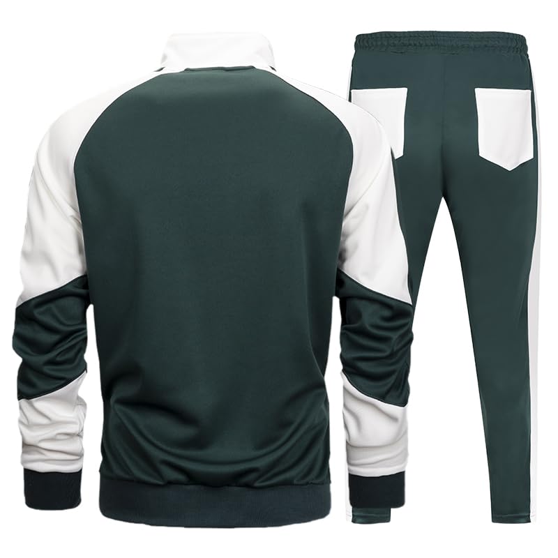 LBL Leading the Better Life Mens Track Suits Casual Full Zip Sweat Suit Active Jackets and Pants 2 Piece Outfits