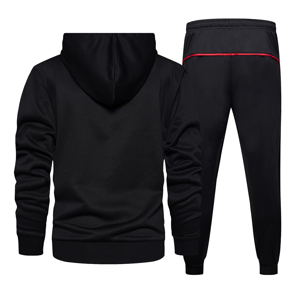 LBL Leading the Better Life Men's Casual Tracksuit Long Sleeve Sweat Suit Running Jogging Athletic Sports Set