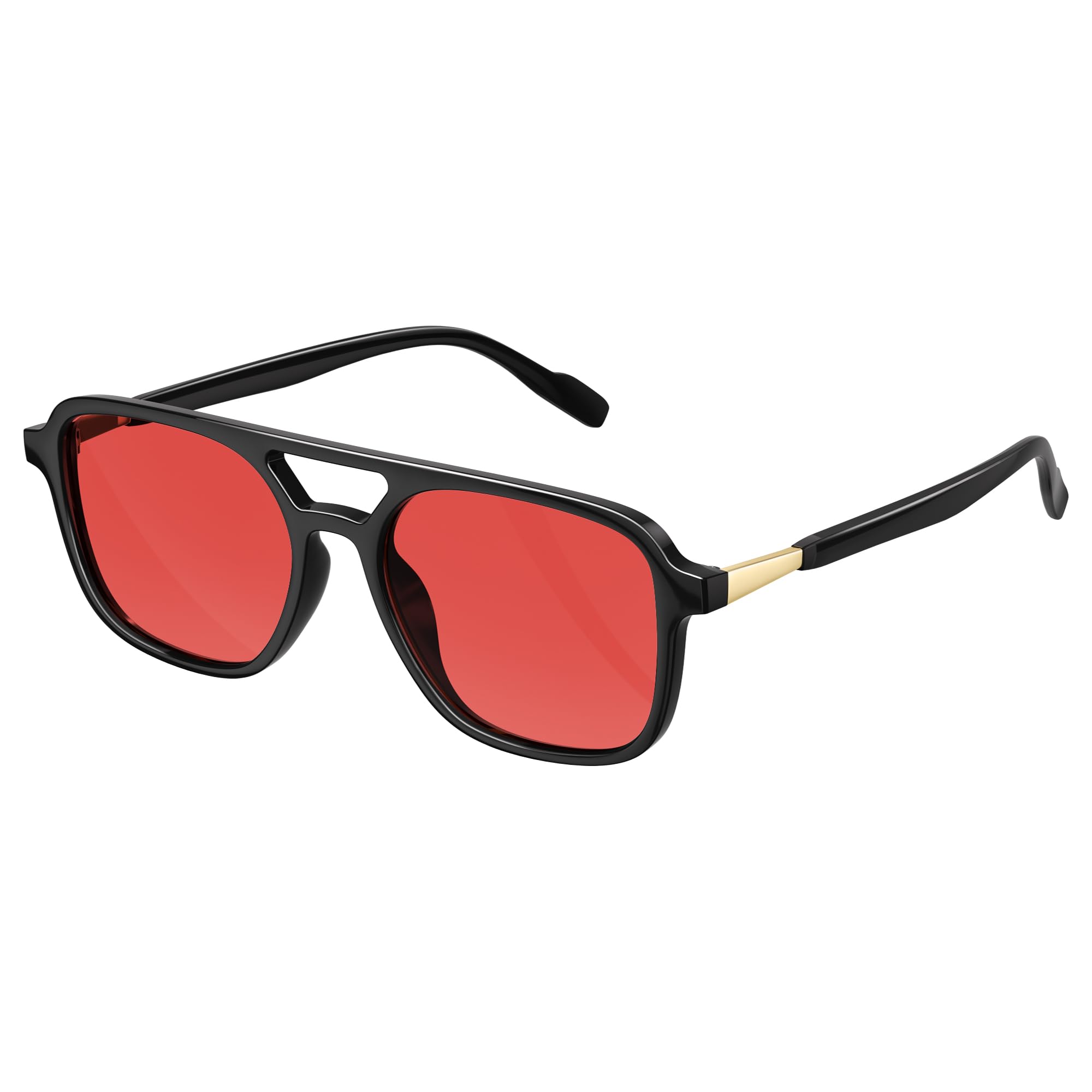 Retro Aviator Sunglasses for Women Men:Polarized Trendy Vintage 70s Rectangle Mens Womens Shades Sun Glasses