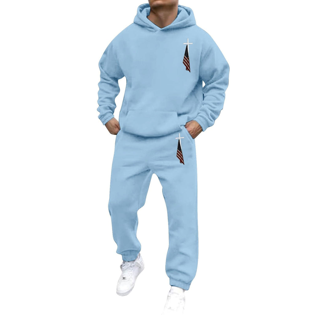 Men's Jogger Set 2 Piece Lounge Sweatshirt Sets Outfits Matching Sweatsuits Two Piece