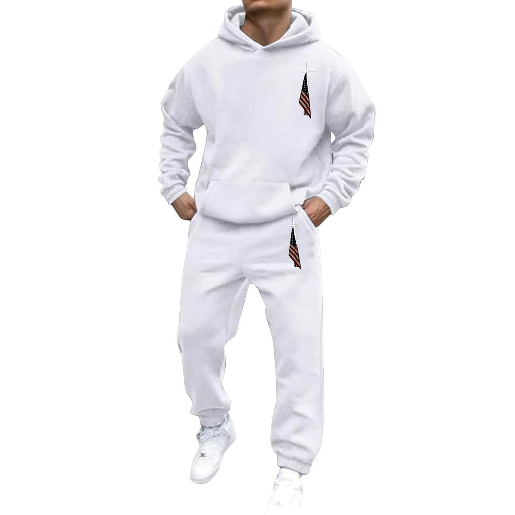 Men's Jogger Set 2 Piece Lounge Sweatshirt Sets Outfits Matching Sweatsuits Two Piece