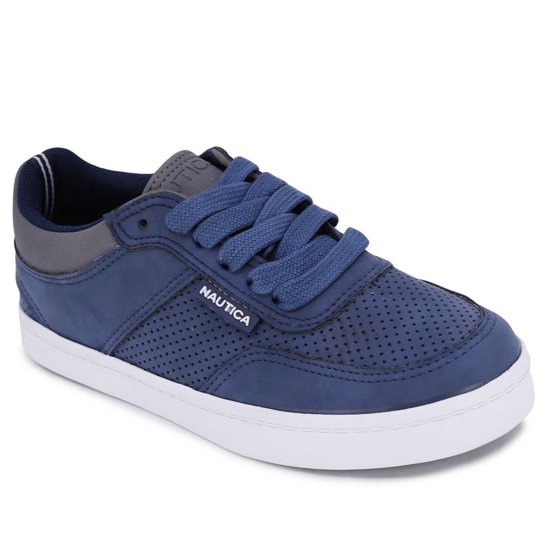 Nautica Kids Boys Lace-Up Fashion Sneakers Low-Top Dress Shoes for Youth - (Big Kid/Little Kid)