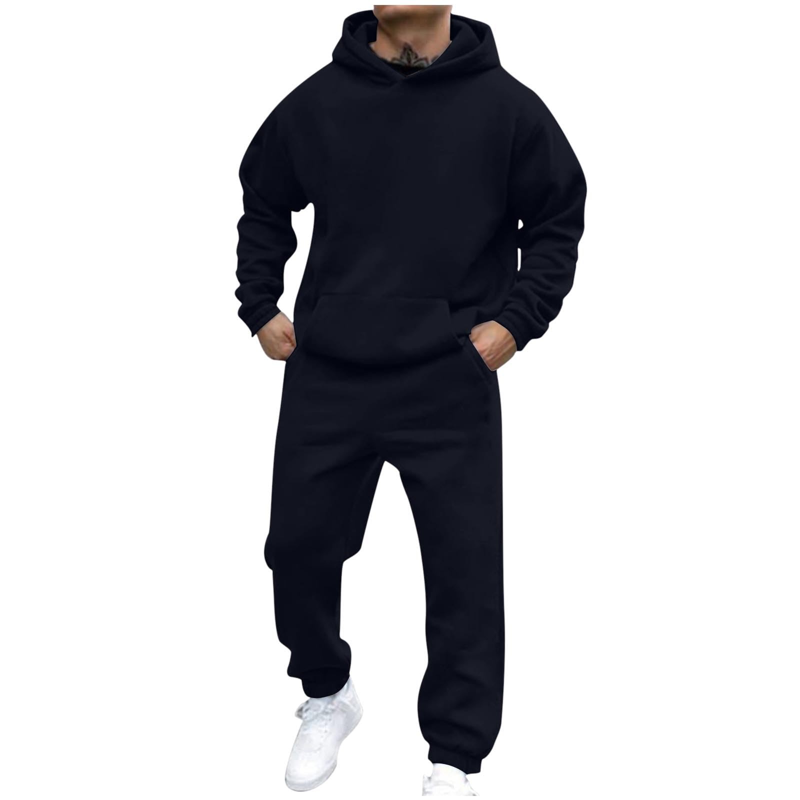 Men's Jogger Set 2 Piece Lounge Sweatshirt Sets Outfits Matching Sweatsuits Two Piece