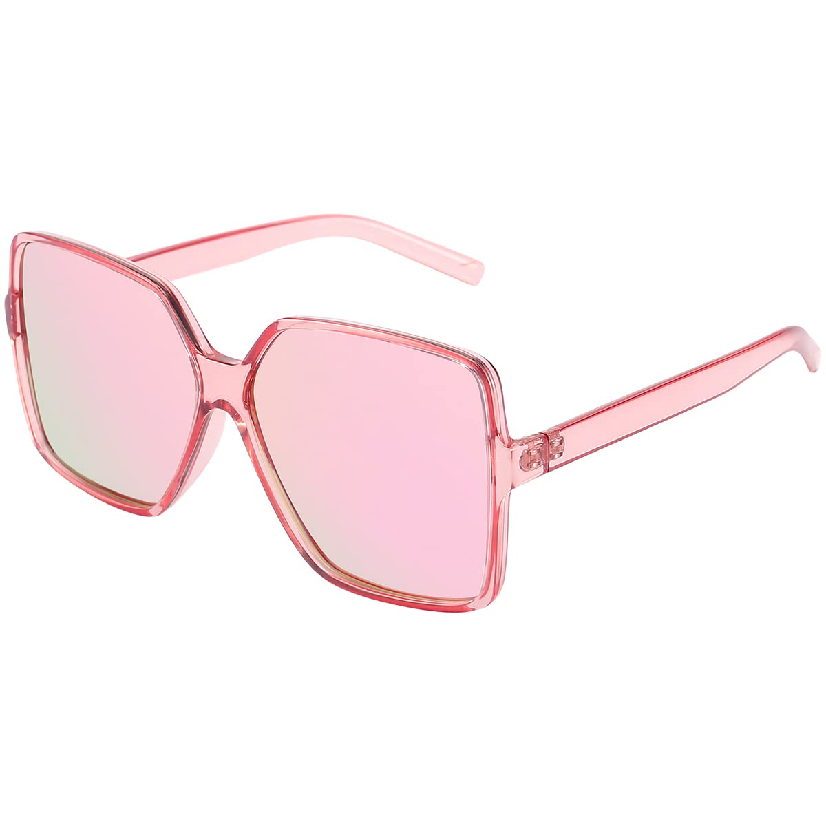 Dollger Oversized Square Sunglasses for Women Big Large Wide Fashion Shades for Men UV Protection Unisex