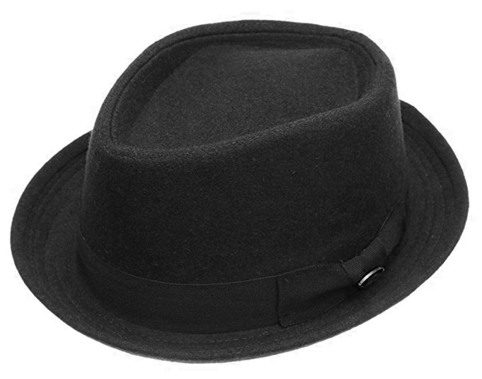 Porkpie Fedora Men's Vintage Style Wool Blend