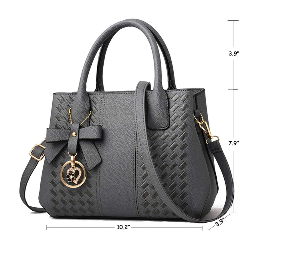Purses and Handbags for Women Fashion Ladies PU Leather Top Handle Satchel Shoulder Tote Bags