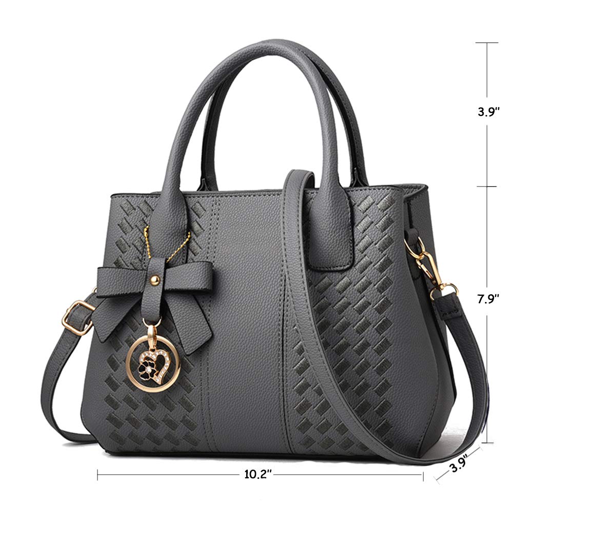 Purses and Handbags for Women Fashion Ladies PU Leather Top Handle Satchel Shoulder Tote Bags