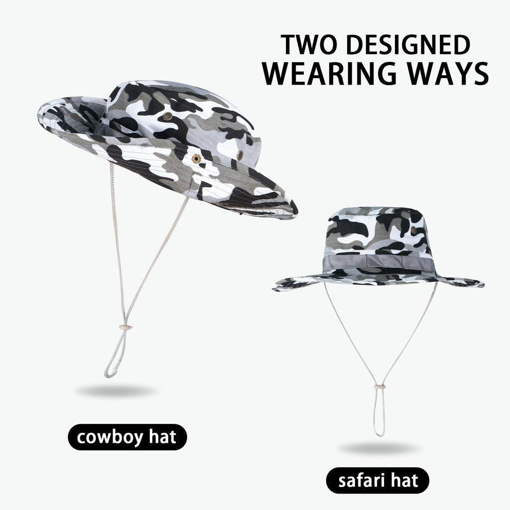 Sun Hats for Men Women Bucket Hat UPF 50+ UV Protection Boonie Hat for Safari Fishing Hiking Garden Beach