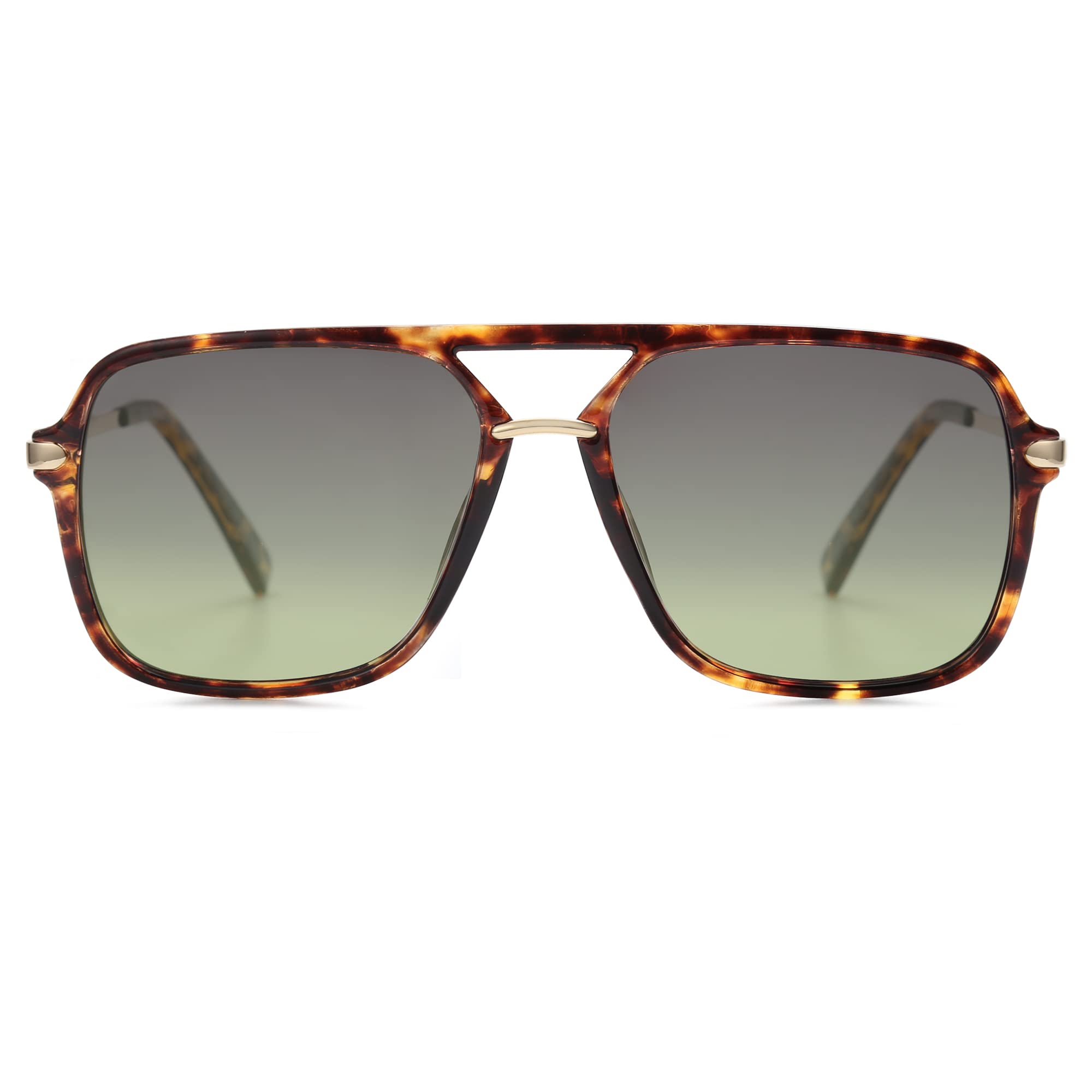 SOJOS Sunglasses for Women & Men, Square, Retro, Polarized Lens, Trendy Aviator, 90s Shades