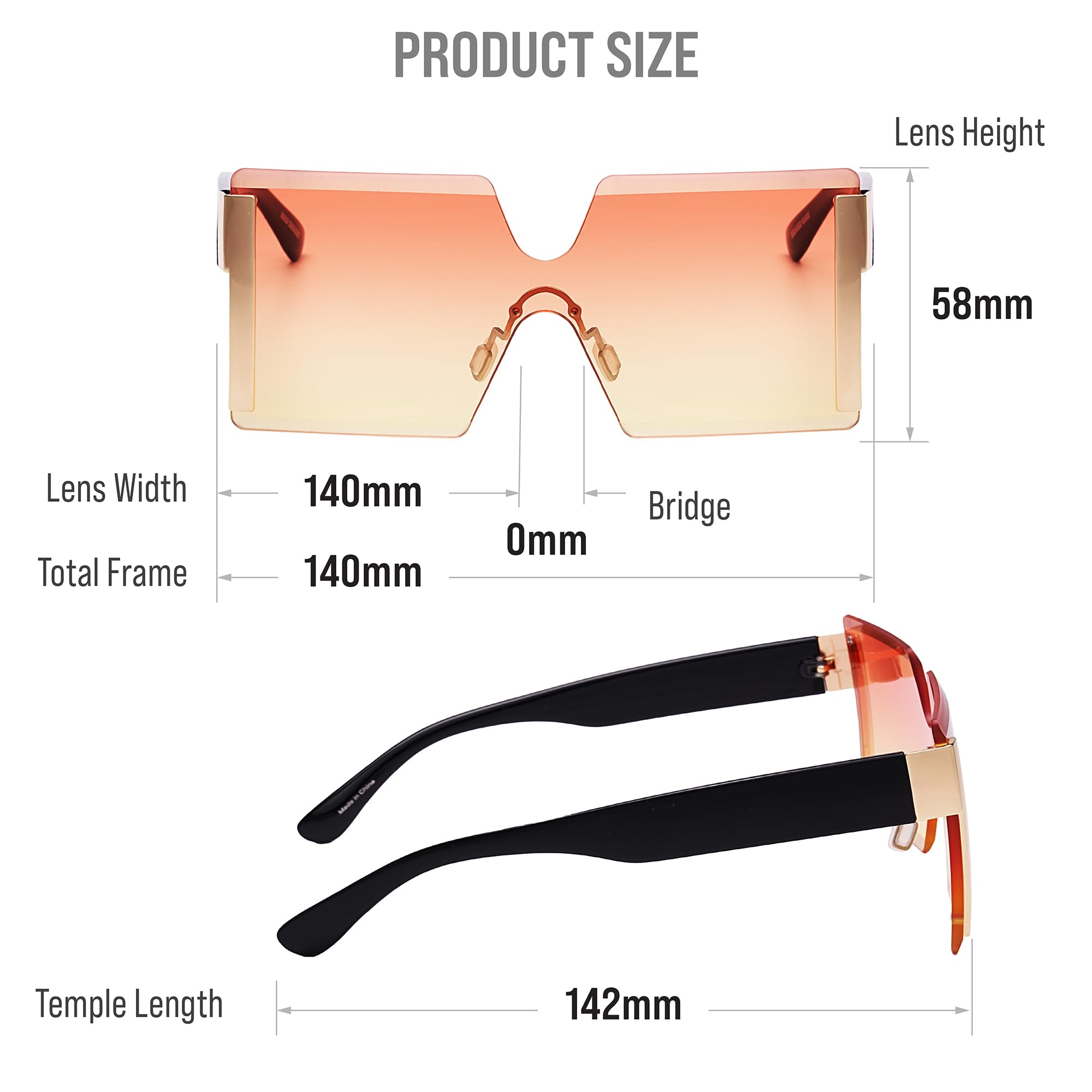 Mad Shade Sunglasses for Women Men UV400 Trendy Shades