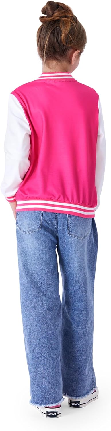 Disney Minnie Mickey Stitch Princess Frozen Elsa Marvel Jacket Lightweight Coat Button up Color Block Sweatshirt 2-14 Years