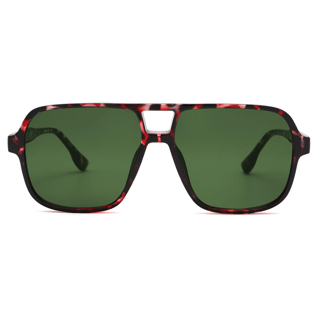 Oversized Aviator Sunglasses for Women Men - Retro 70s Square Shades Sun Glasses