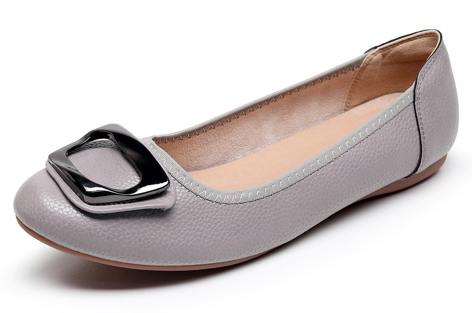 VenusCelia Women's Buckle Dance Flats Shoe