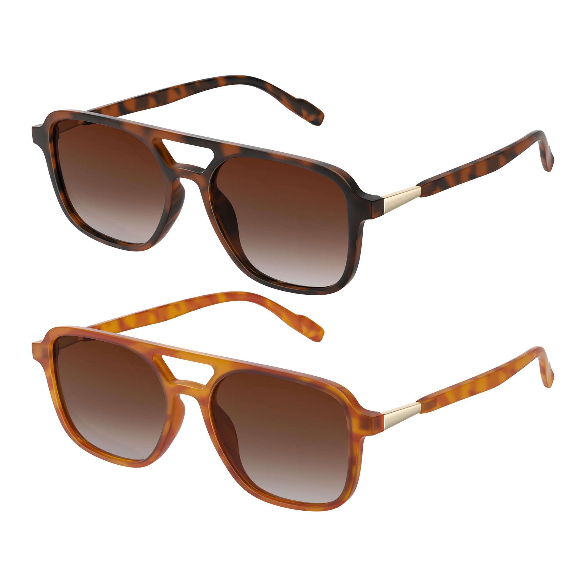 Retro Aviator Sunglasses for Women Men:Polarized Trendy Vintage 70s Rectangle Mens Womens Shades Sun Glasses